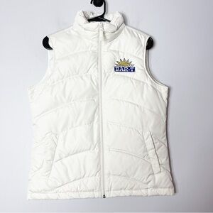 Lands’ End Ivory/Off White Puffer Vest Size Small 6-8